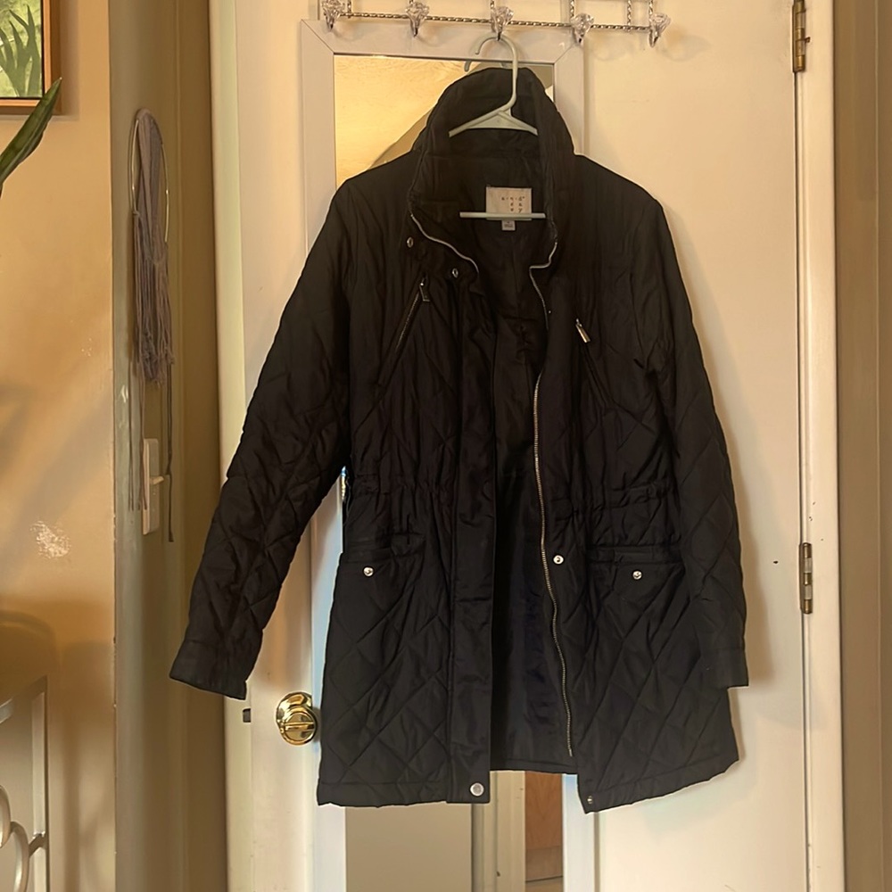 Black puffer jacket